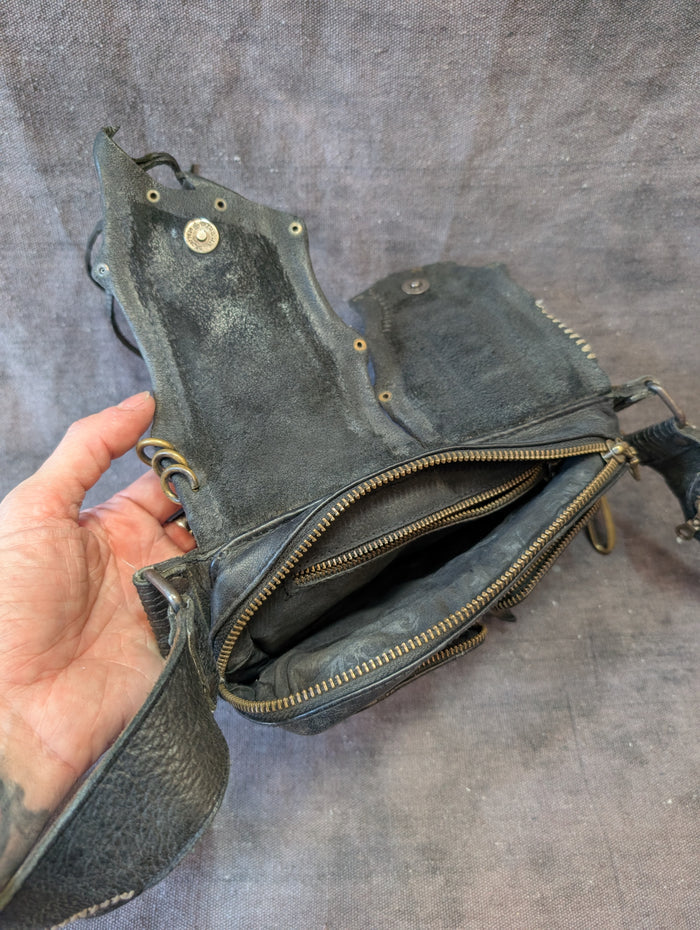KMRII JAPANESE LEATHER BRAND HIP BAG
