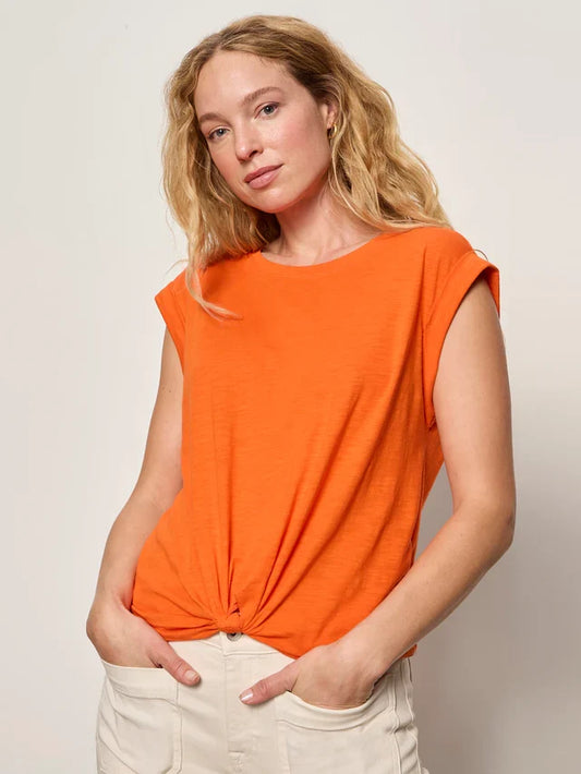 Knotted Muscle Tee | Hibiscus Orange