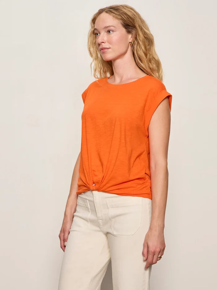 Knotted Muscle Tee | Hibiscus Orange