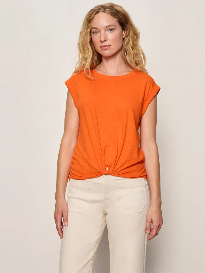 Knotted Muscle Tee | Hibiscus Orange