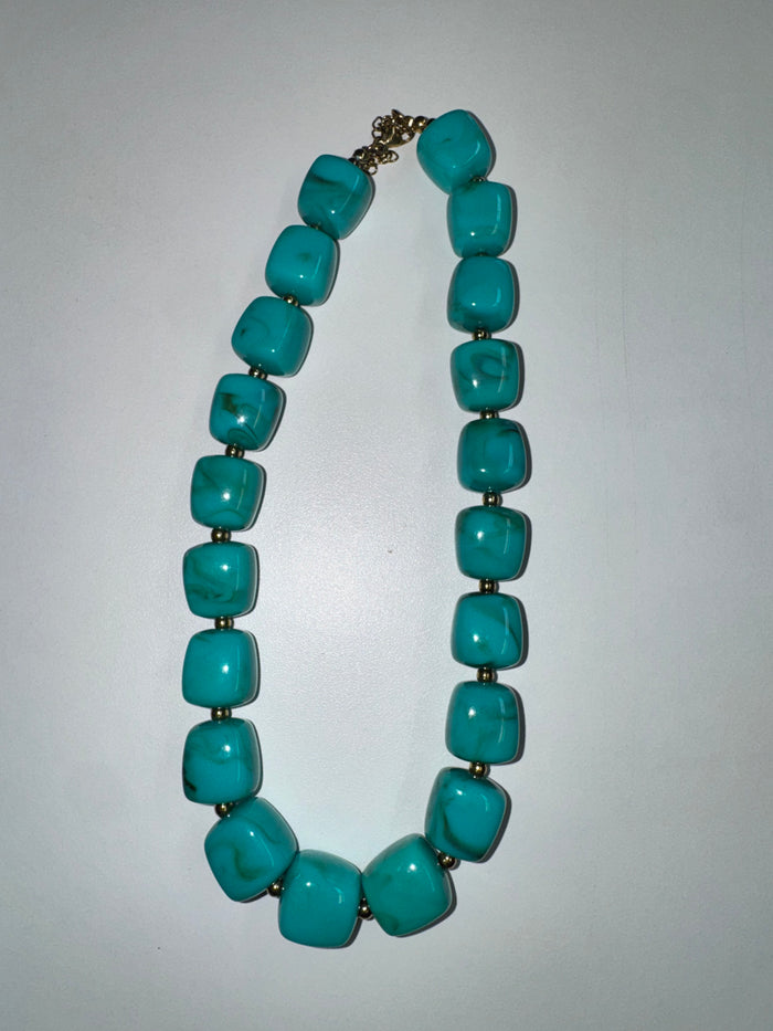Koda Square Resin Bead Choker