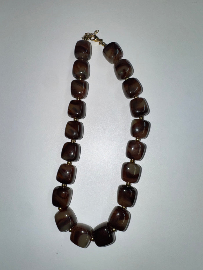 Koda Square Resin Bead Choker