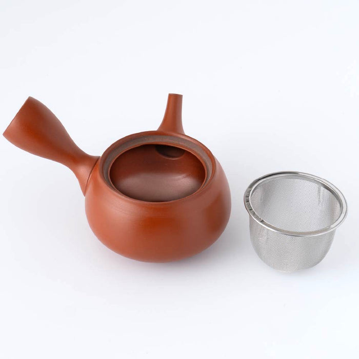 Kyusu Teapot - Tokoname Yaki [Removable Basket Strainer]