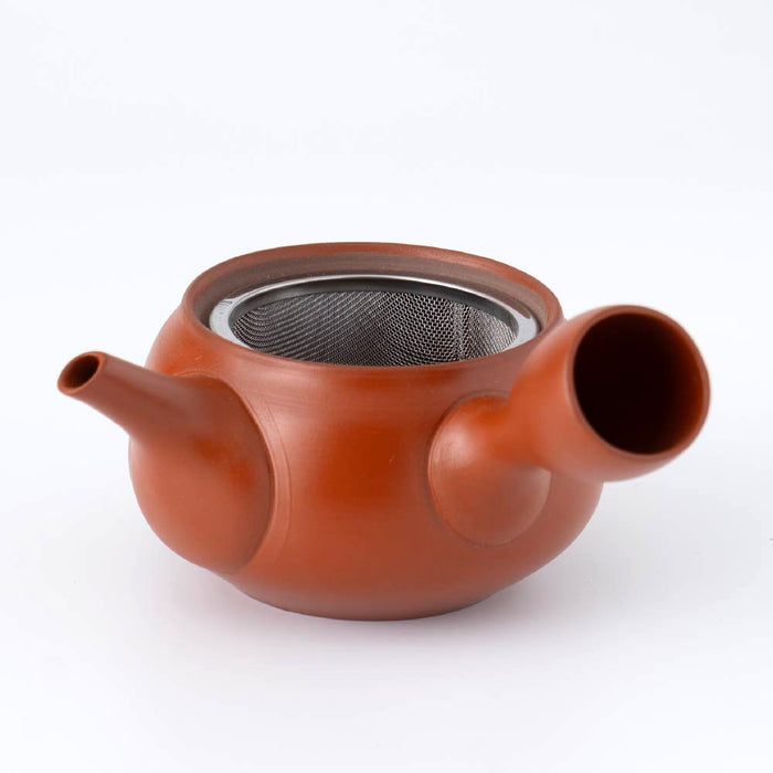Kyusu Teapot - Tokoname Yaki [Removable Basket Strainer]