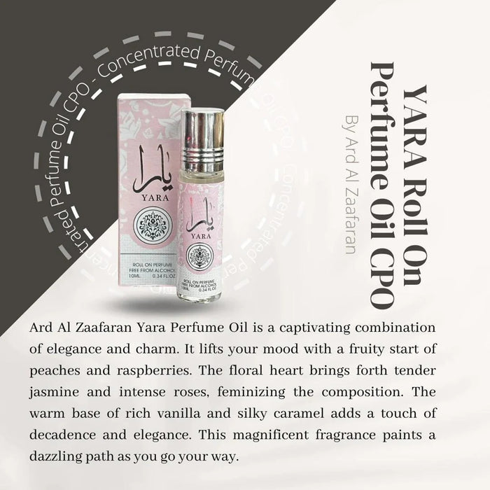 Lattafa Yara Pink Roll On Perfume Oil 0.34oz/ 10ml