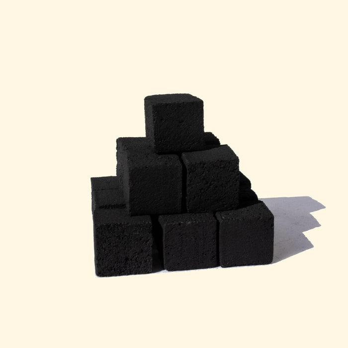 Le Orange Natural Coconut Hookah Coals - Large Cubes - 72 Pieces Hookah Flavors -