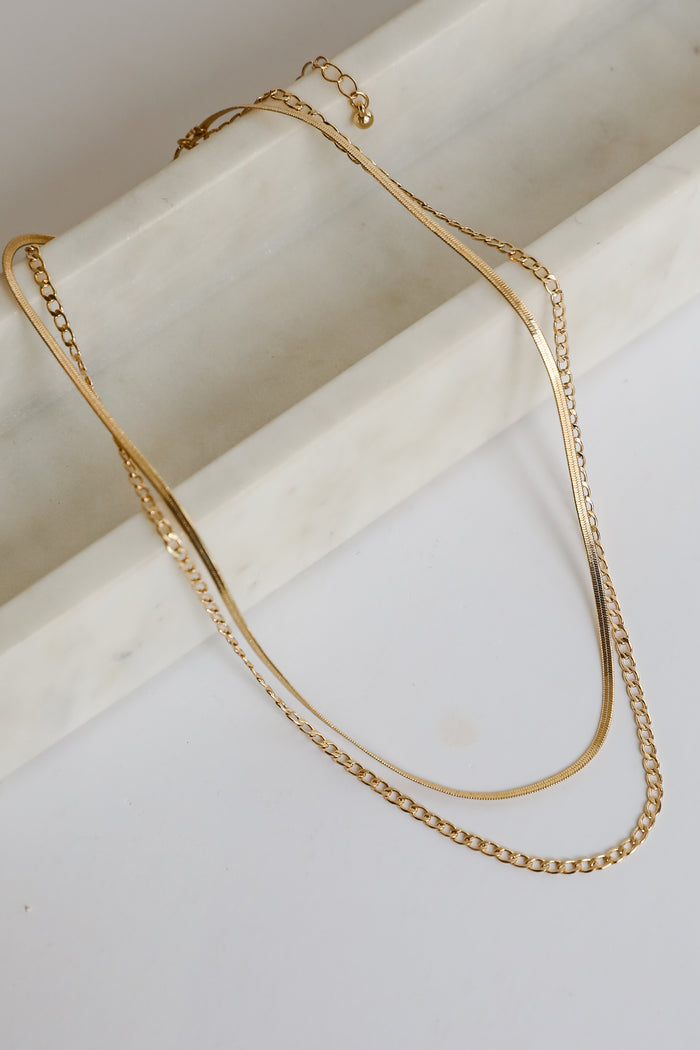 Lexi Gold Layered Chain Necklace