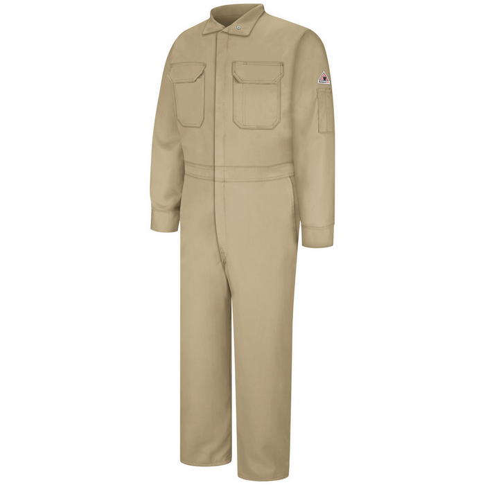 LIGHTWEIGHT COMFORTOUCH EXCEL FR DELUXE COVERALL - KH-Khaki | Bulwark CLB2