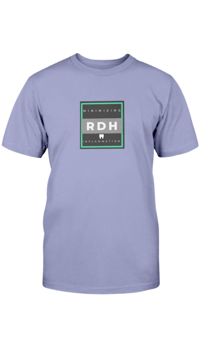 Light purple t-shirt with a logo