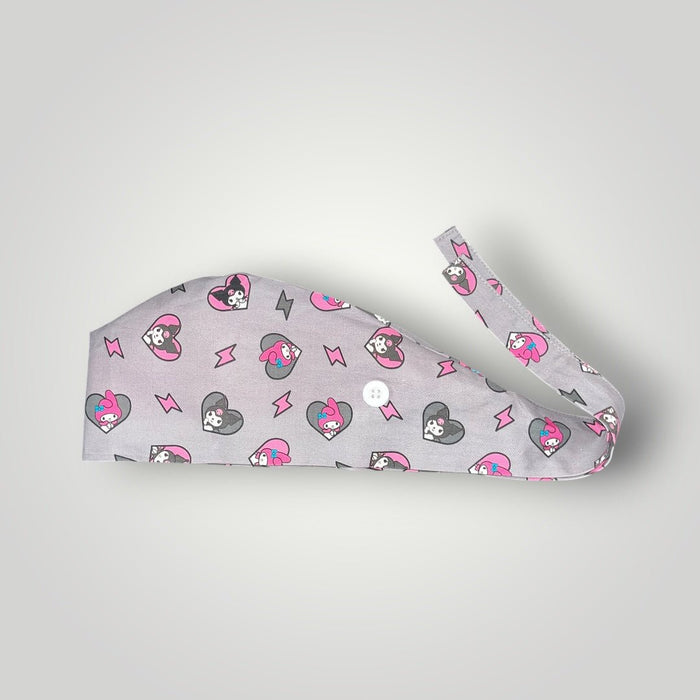 Limited Edition Satin - Lined Tie Back Scrub Caps | Hello Kitty, Barbie, Powerpuff and Bratz Styles - Nursecaresuites - Online Healthcare BoutiqueScrub CapAdjustable Scrub CapAdjustable Tie Backaesthetic healthcare worker
