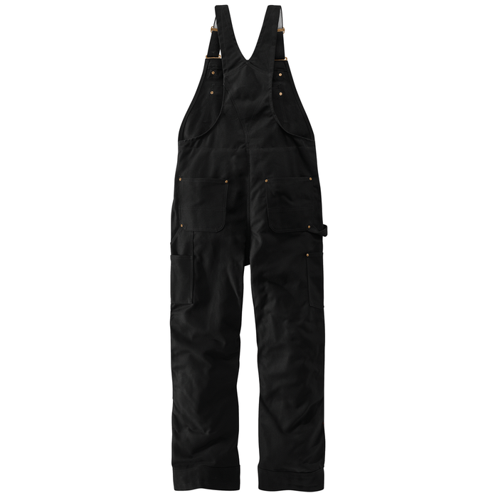 LOOSE FIT FIRM DUCK INSULATED BIB OVERALL - BLK-Black | Carhartt 104393