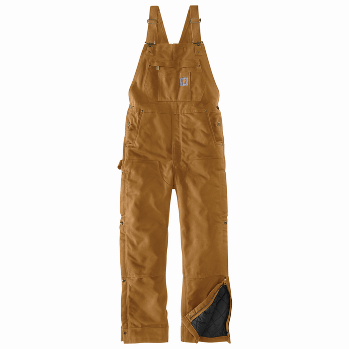 LOOSE FIT FIRM DUCK INSULATED BIB OVERALL - BRN-Carhartt Brown | Carhartt 104393