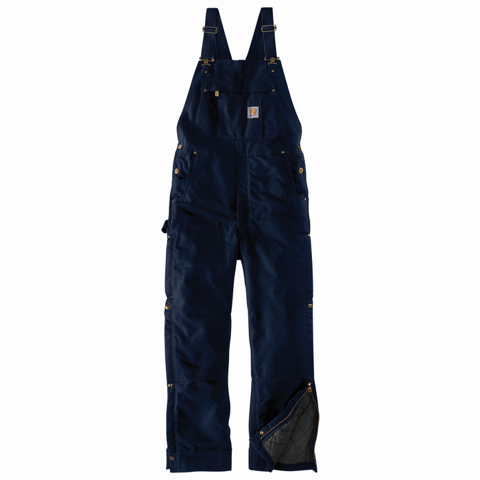 LOOSE FIT FIRM DUCK INSULATED BIB OVERALL - DNY-Dark Navy | Carhartt 104393