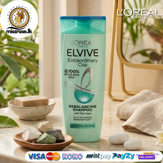 L'Oréal Paris Elvive Extraordinary Clay Rebalancing Shampoo - France