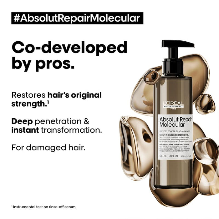 L’Oréal Professionnel Absolut Repair Molecular Shampoo & Rinse-Off Serum Duo