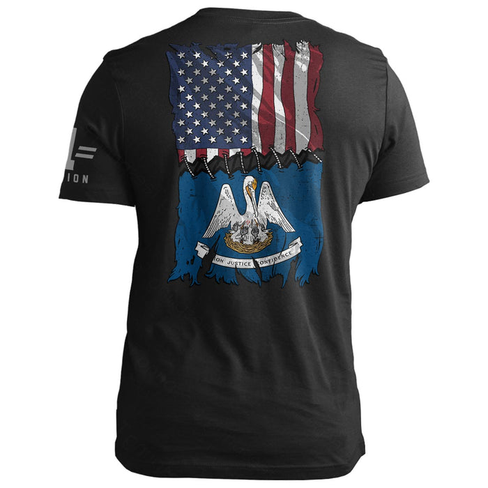 Louisiana Stitch Flag USA