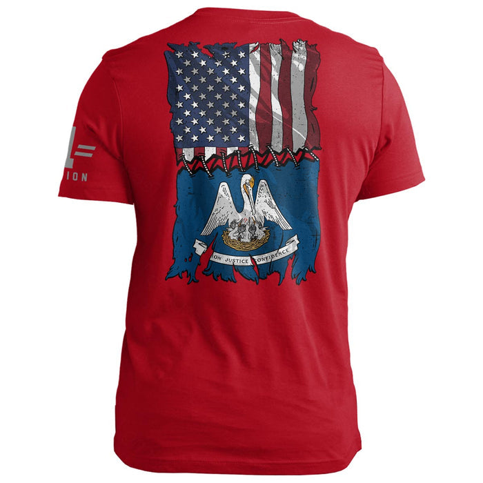 Louisiana Stitch Flag USA
