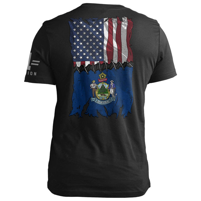 Maine Stitch Flag USA