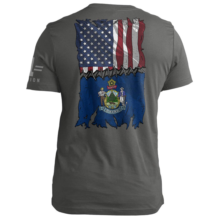Maine Stitch Flag USA