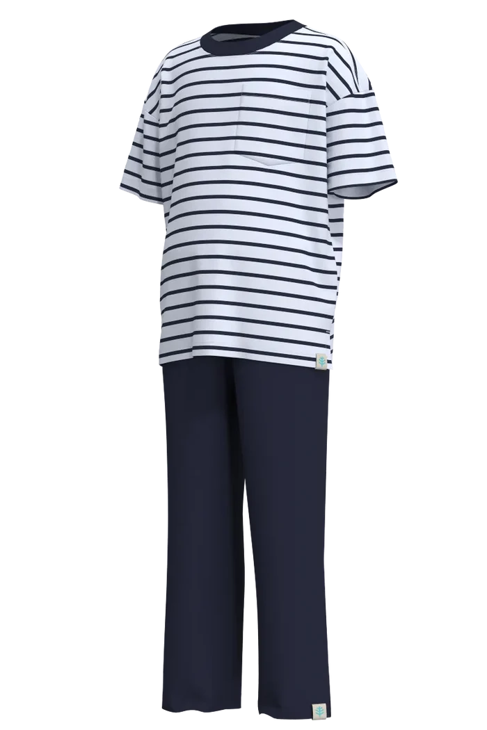 Color_White/Navy Colorblock