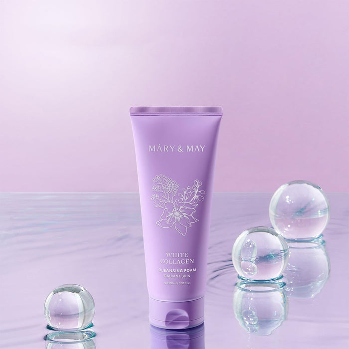 MARY&MAY White Collagen Cleansing Foam - valomosios veido putos