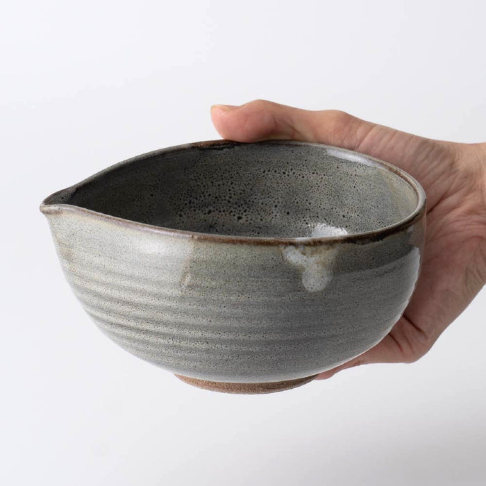 Matcha Tea Bowl Chawan-Spouted  Multi Bowl [Ash Grey]