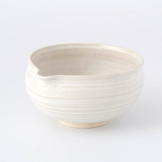 Matcha Tea Bowl Chawan-Spouted  Multi Bowl [White]