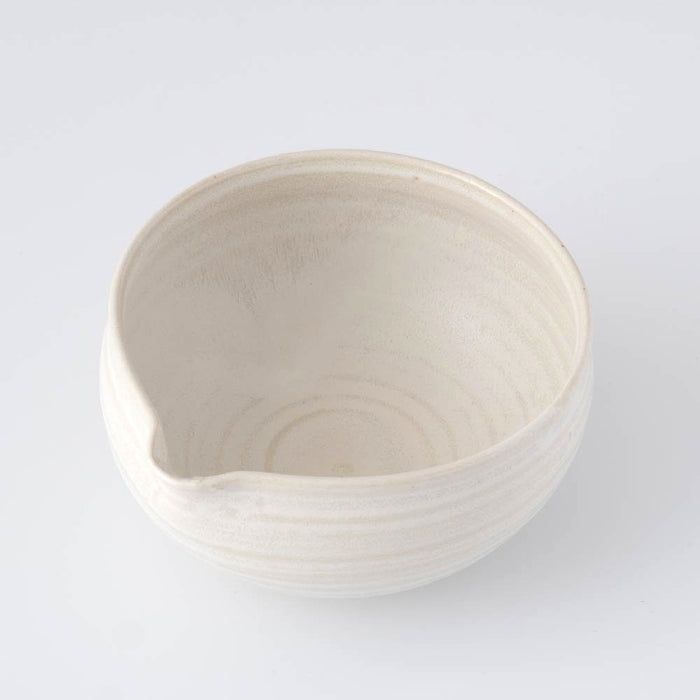 Matcha Tea Bowl Chawan-Spouted  Multi Bowl [White]