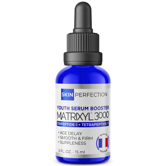 Matrixyl 3000 15ml blue glass dropper bottle serum booster palmitoyl tripeptide-1 palmitoyl tetrapeptide-7