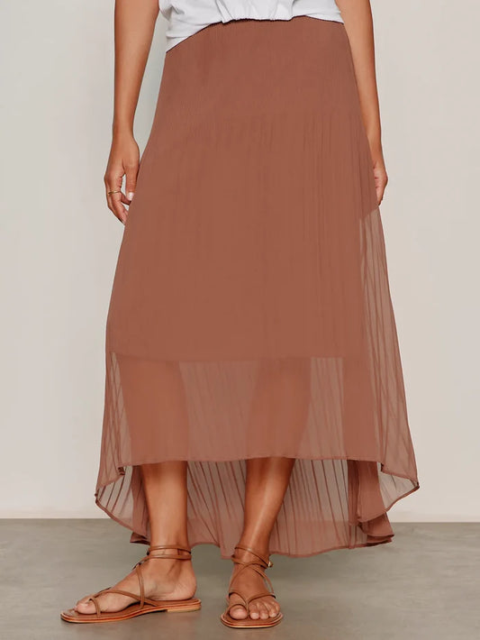 Meant To Be Pleated Midi Skirt