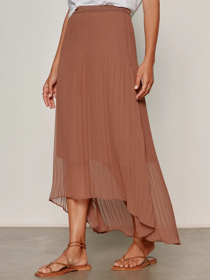 Meant To Be Pleated Midi Skirt