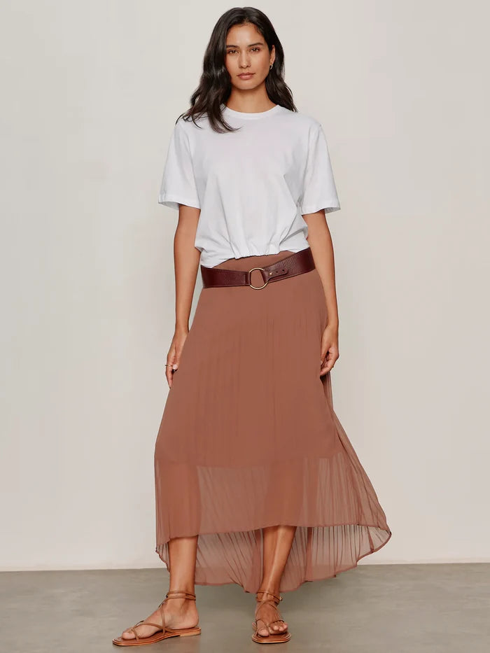 Meant To Be Pleated Midi Skirt