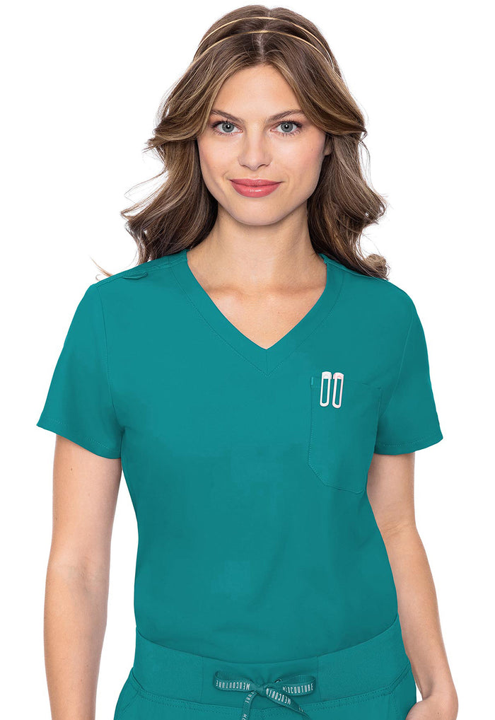 Med Couture Insight 1-Pocket Tuck In Scrub Top