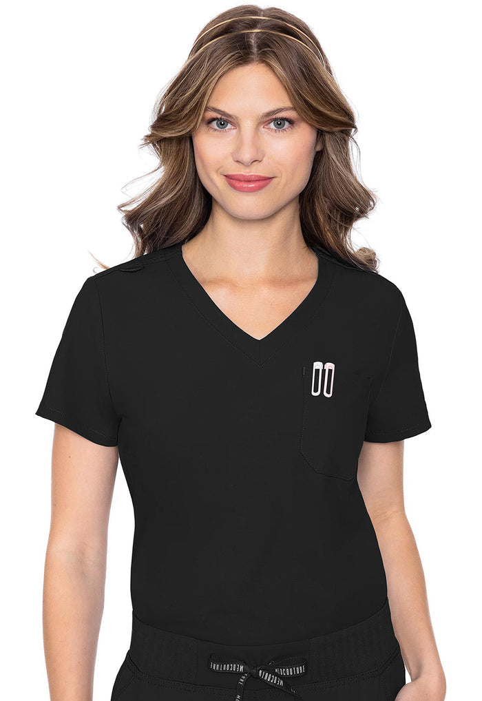 Med Couture Insight 1-Pocket Tuck In Scrub Top