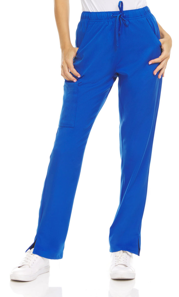 Medichic Joelle Elastic Drawstring Cargo Scrub Pants