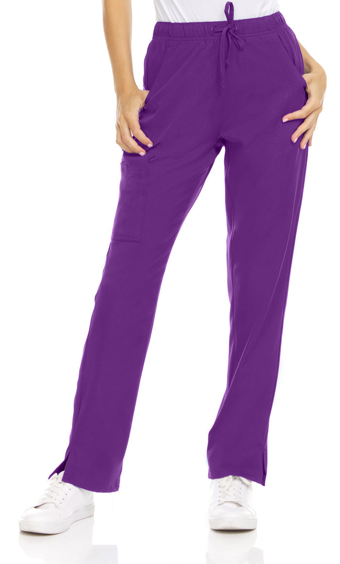 Medichic Joelle Elastic Drawstring Cargo Scrub Pants