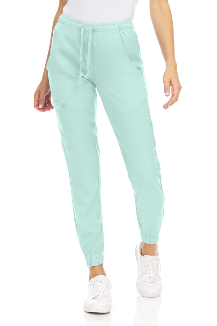 Medichic Leah Elastic Waist Cargo Jogger Scrub Pants