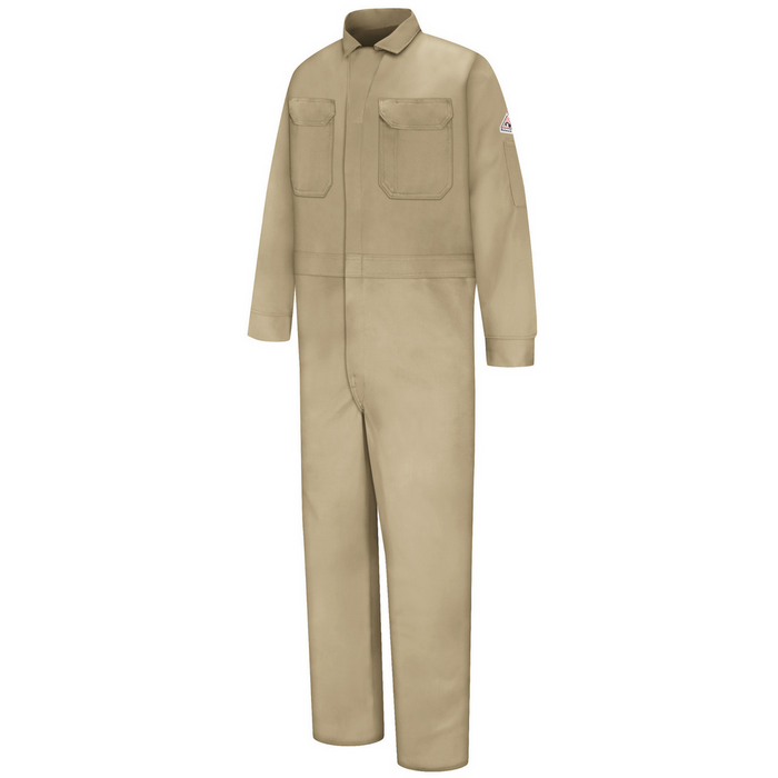 MIDWEIGHT EXCEL DELUXE FR COVERALL - KH-Khaki | Bulwark CED2