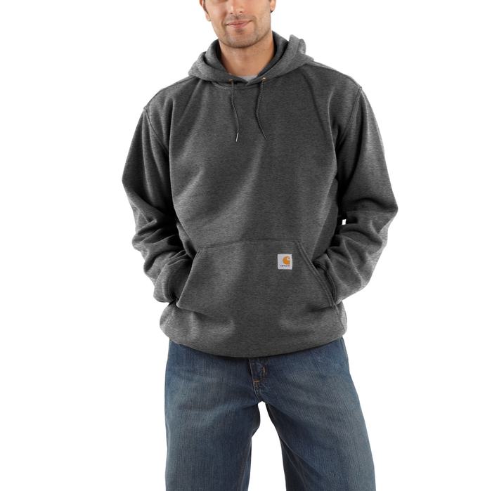 MIDWEIGHT HOODED SWEATSHIRT - 026-Carbon Heather | Carhartt K121