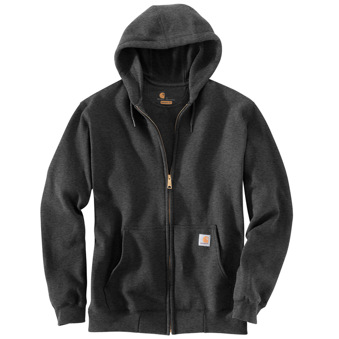 MIDWEIGHT HOODED ZIP FRONT SWEATSHIRT - 026-Carbon Heather | Carhartt K122