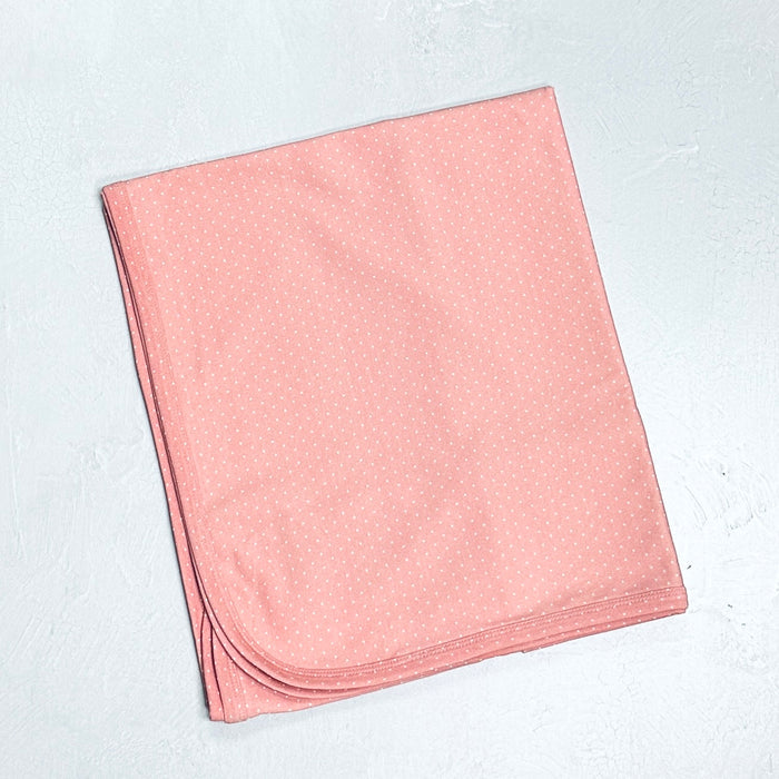 Mini Polka Dot Reversible Baby Blanket (Organic Jersey)