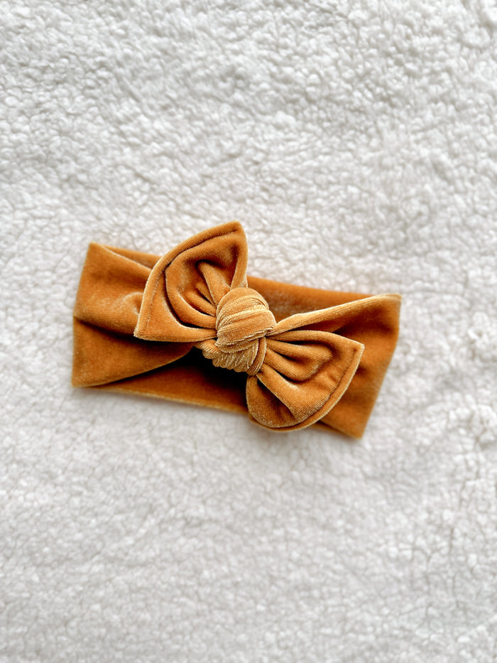 Mini Tieband - Velvet Gold