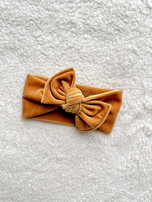 Mini Tieband - Velvet Gold