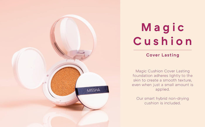 MISSHA Magic Cushion Cover Lasting Foundation SPF50+/PA+++, 23 Natural Beige 15 g