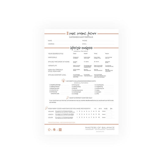 MOB Consultation Pad Professional Salon Products