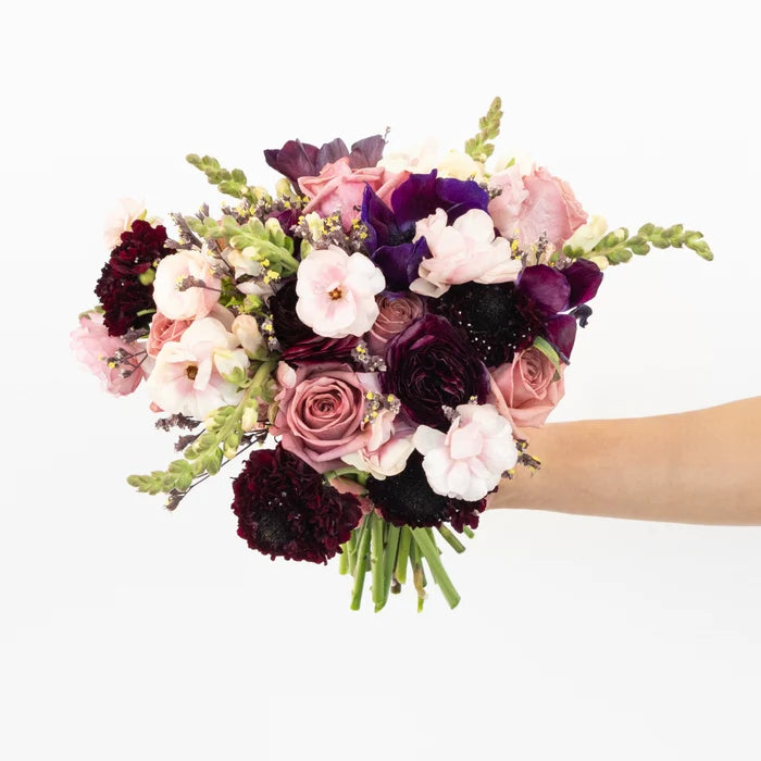 Moody Mauve Flower Centerpieces Vase - Image
