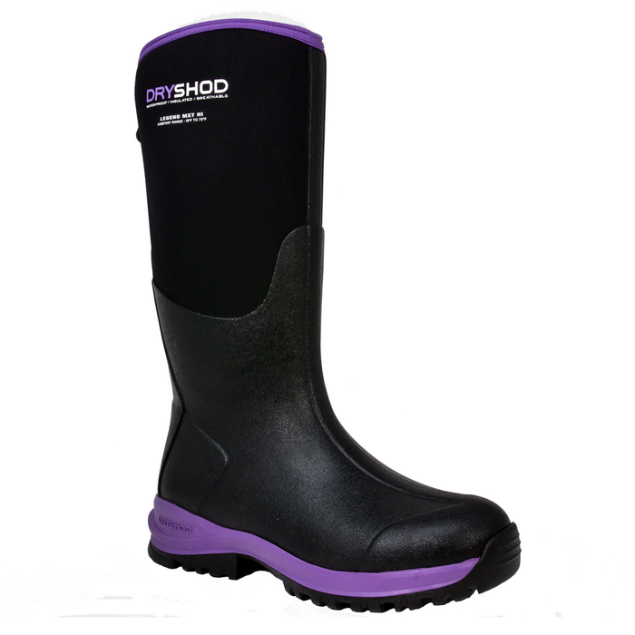MXT LEGEND ADVENTURE BOOTS - BKPP-Black &amp; Purple | Dryshod LGXWHBKPP