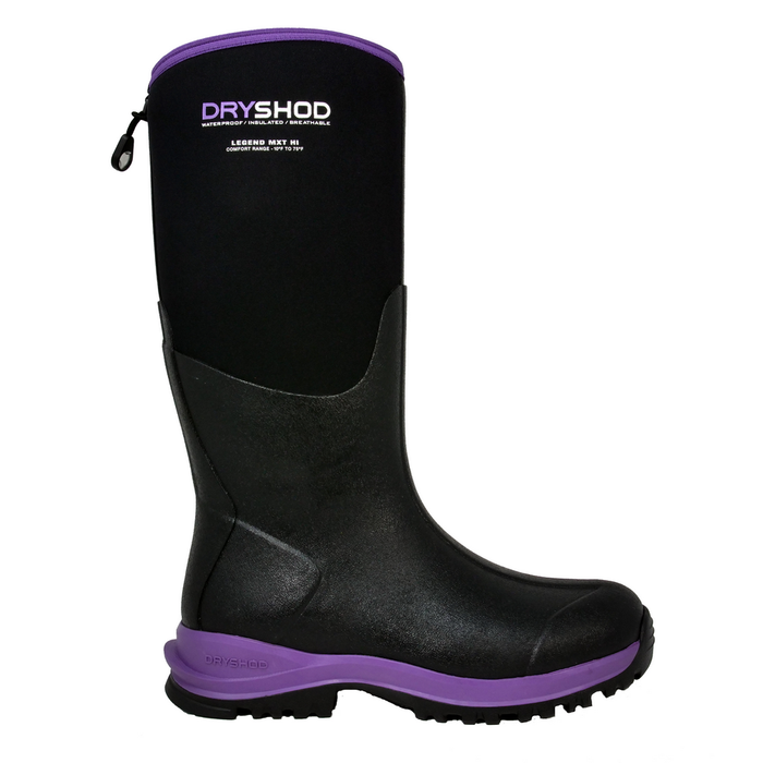 MXT LEGEND ADVENTURE BOOTS - BKPP-Black &amp; Purple | Dryshod LGXWHBKPP