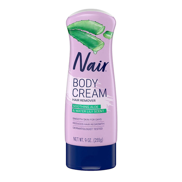 Nair Hair Remover Body Cream Soothing Aloe & Water Lily 9oz - ikatehouse