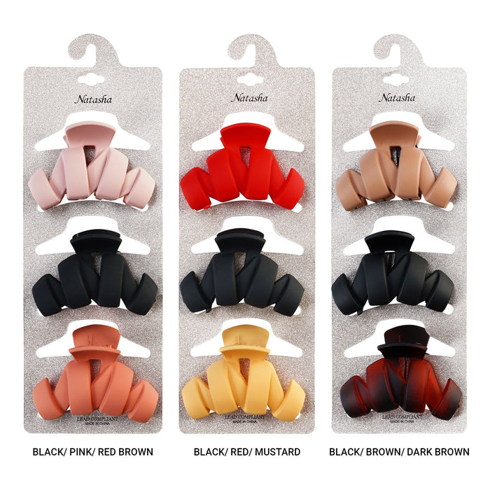 Natasha Hair Jaw Clips 3pcs - ikatehouse